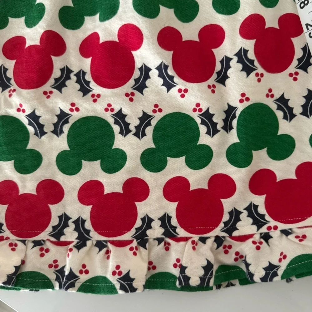 Hanna Andersson Christmas Holiday Red Green Mickey Mouse Nightgown size 14/16